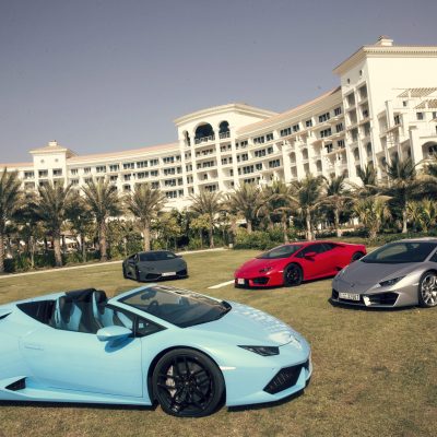 Waldorf Dubai Lamborghinis